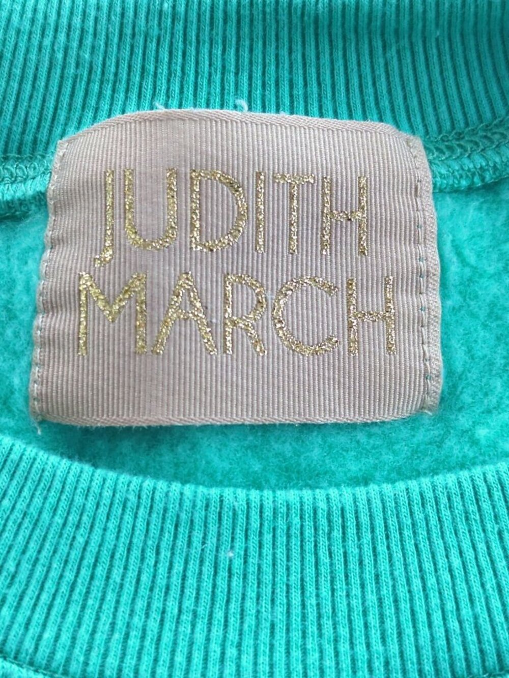 Judith March Good Times Sweatshirt Size S Teal GOOD TIMES Made USA - Picture 4 of 11